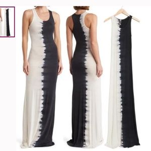 Go couture washed tank sleeveless maxi X-Large, black camel dye NEW